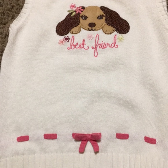 Vintage Gymboree Primrose Best Friend girls sweater vest Size 7 - Picture 3 of 6